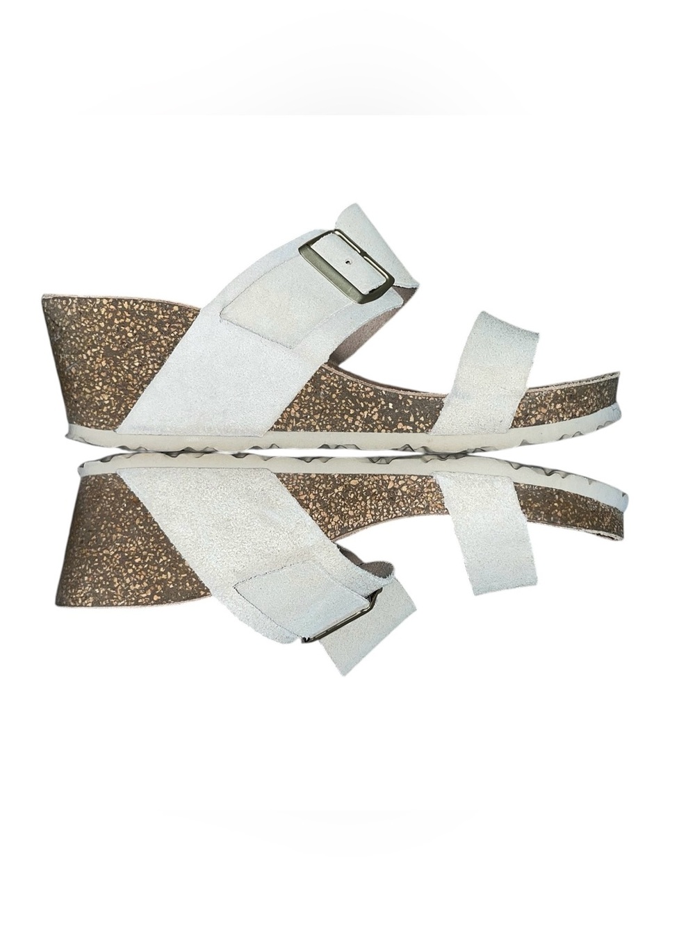 YOKONO Suede Wedge Sandals Size 9
